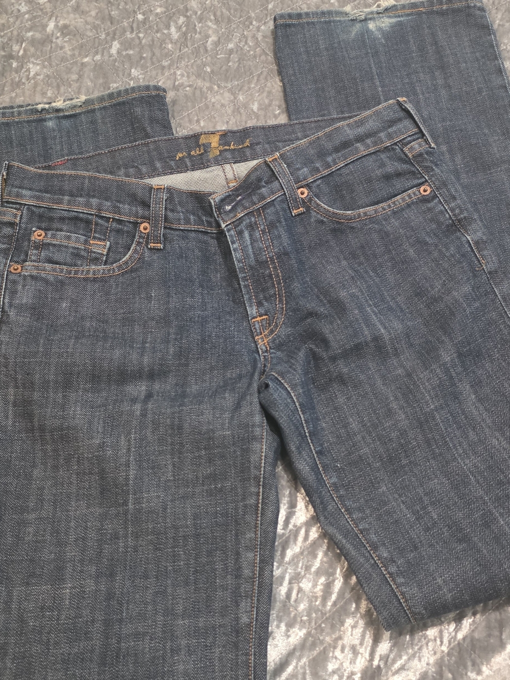 7 For All Mankind Bootcut Blue Denim Jeans